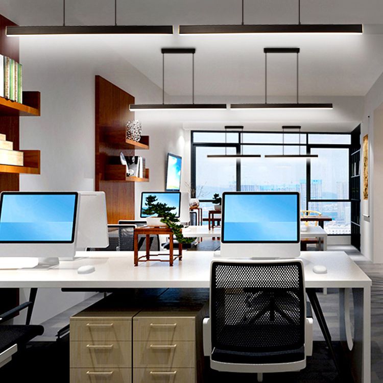 LED HORTING LED MODERNE RECTANGE LED ÉCLAIRAGE DE SIMPLICITÉ DE SIMPLICITÉ POUR BUREAU