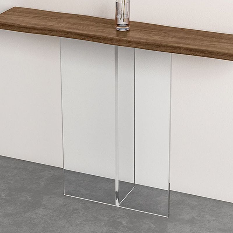 Contemporary Acrylic Console Table 11.8" W Rectangle End Table
