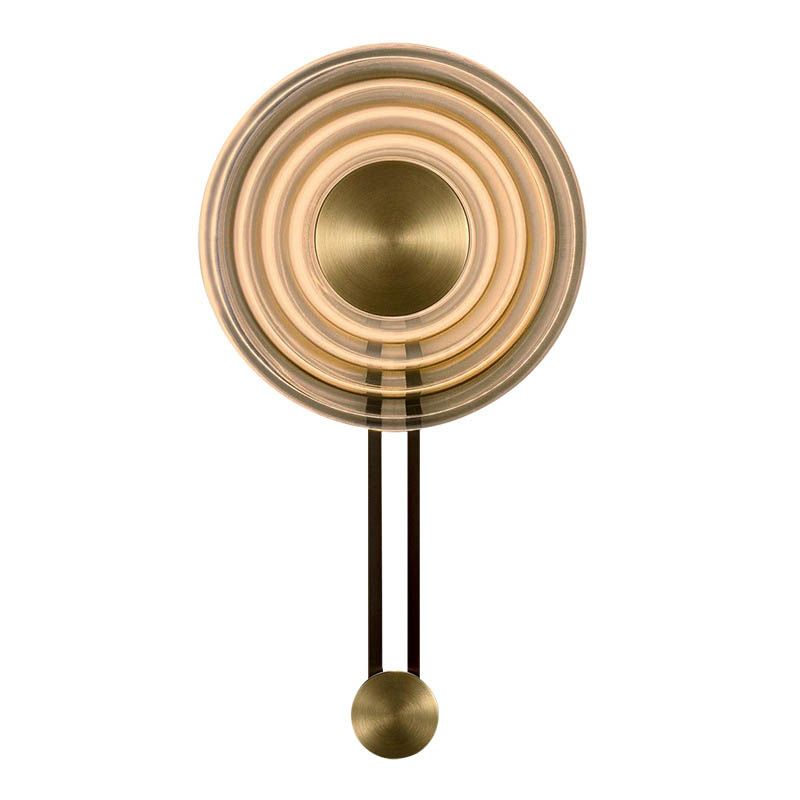 Bell Métal et verre transparent applicable LED LED LET