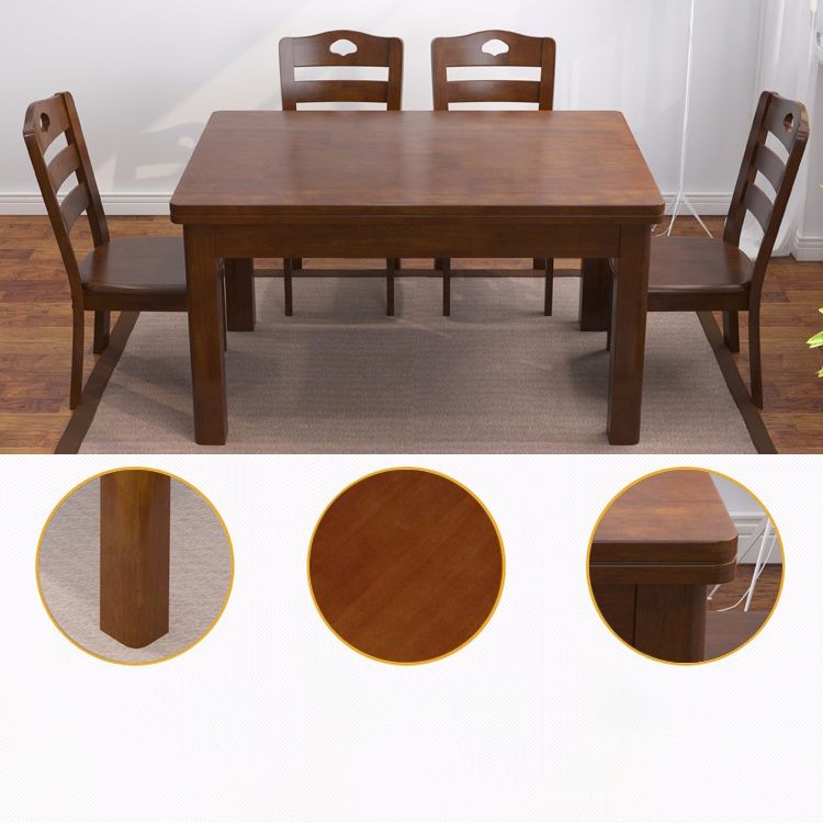 Traditional Standard Solid Wood Dining Room Set of Rectangle Shape for Kitchen Table Set