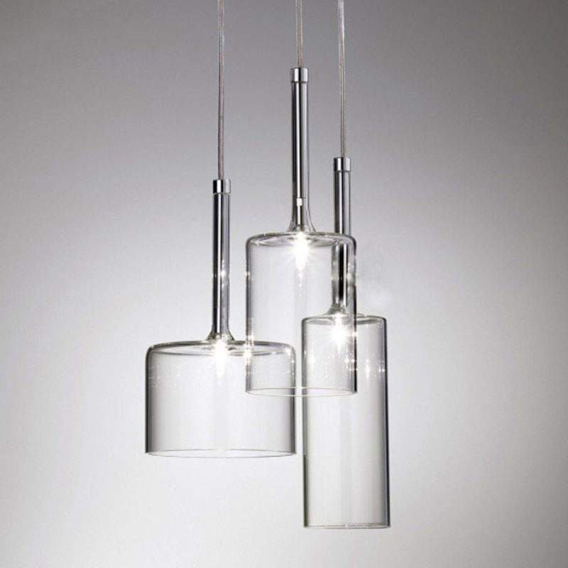 Klares Glas Deckenleuchte Ding Room Schlafzimmer 1 Licht modernes hängendes Licht