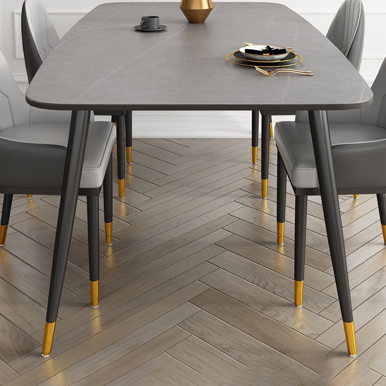 Sintered Stone Dining Table Traditional Luxury 4 Legs Dining Table