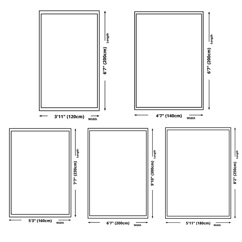 Apricot Tone Home Decoration Carpet Modern Color Block Printed Area Rug Polyester with Non-Slip Backing Rug