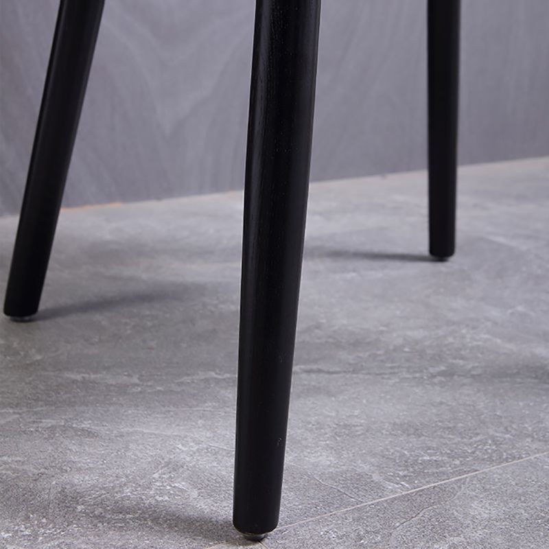 Silla lateral de comedor con respaldo abierto de estilo industrial, sillas de comedor laterales de madera para cocina