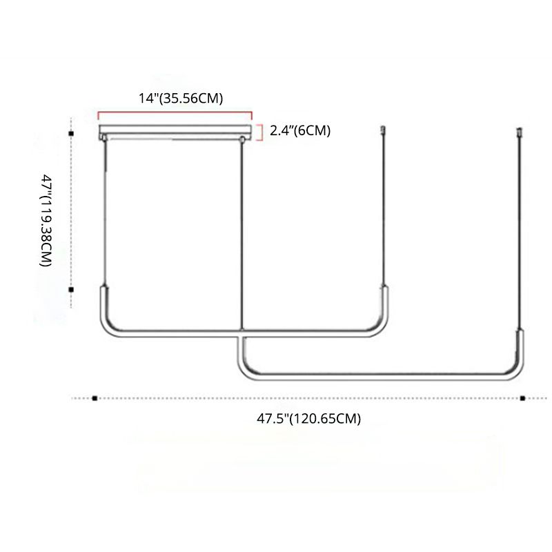 Overlapping Island Pendant Lights Ultra-Contemporary Acrylic Island Pendant Lights for Restaurant