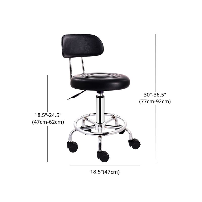 Tabouret de bar de ménage en acier de tabouret relevable rotatif moderne avec coussin et pédale