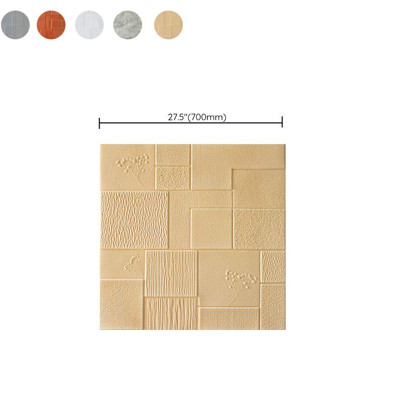 Modern Style Wall Plank 3D Print Bathroom Living Room Wall Panels Set of 40