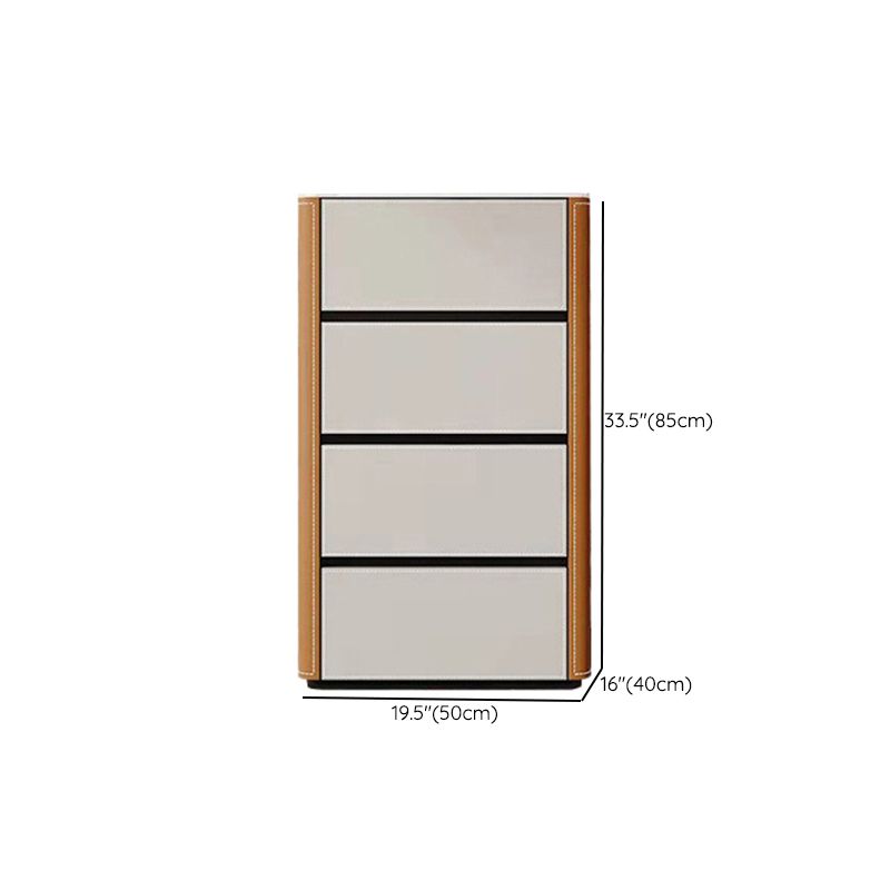 Contemporary Home Stone Storage Chest Vertical Chest with Drawers