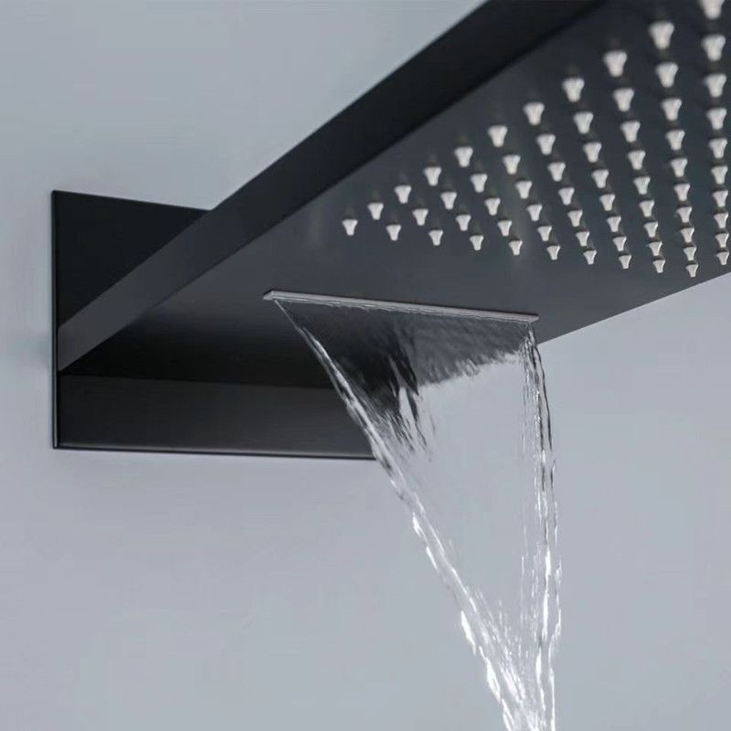 Shower System Wall Mounted Massage Jet Adjustable Spray Pattern Shower Trim