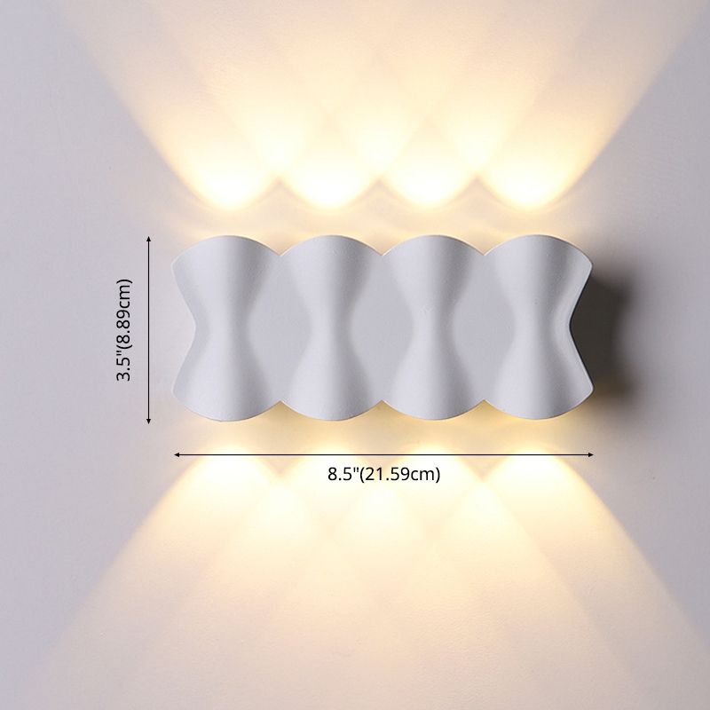 Lampe murale en origami simplicité moderne simplicité lampe à support mural en aluminium pour le salon