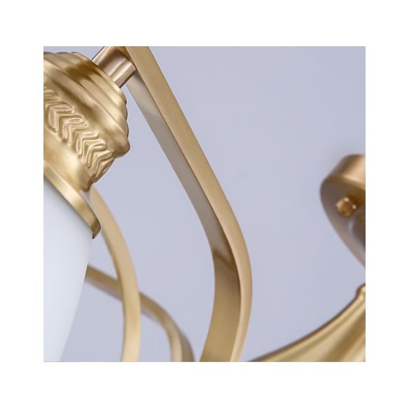 Accesorio montado en el techo de cristal mate del ópalo de la iluminación semi empotrada moderna de la sala de estar