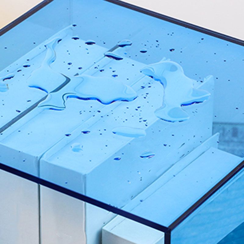 Modern Style Closed Back Bookshelf Vertical Acrylic Bookcase for Office