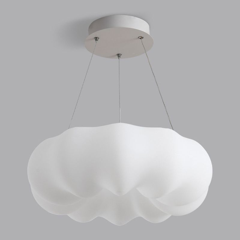 Slaapkamer hangende hanger licht metaal led Noordse kroonluchter lamp in wit