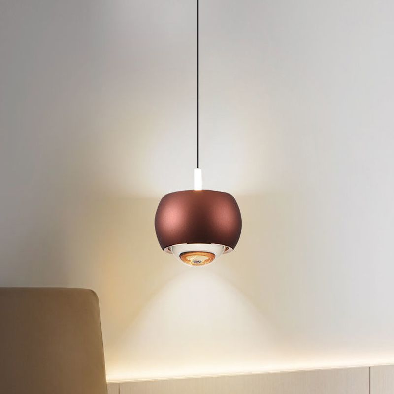 Spherical Shape Hanging Lighting Modern Style Metal 2 Light Hanging Lamp for Living Room