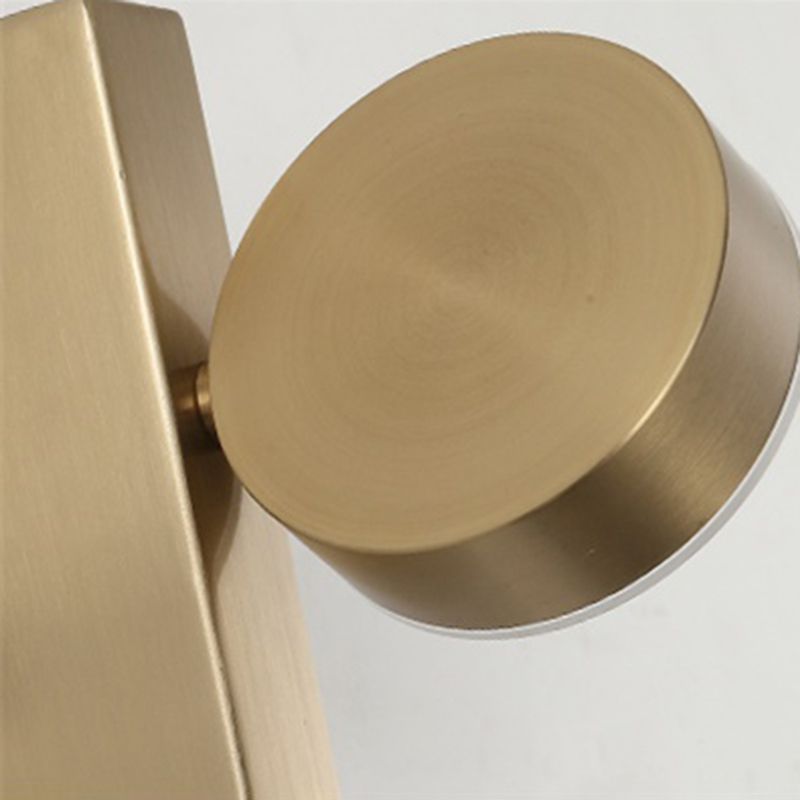 Nordic Style Metal Wall Light Geometric Rotatable LED Wall Sconce for Living Room