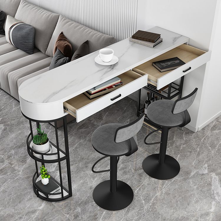 Industrial Bar Stools Low Back Dining Stools with Metal Base