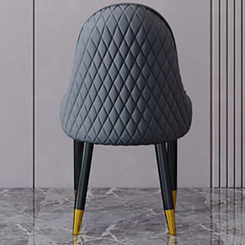 Sillón interior escandinavo tapizado con respaldo Parsons, silla de comedor de madera
