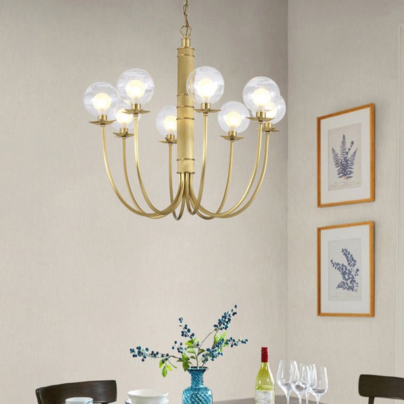 2 bulbos Cantidad Candelier opcional Tono de vidrio transparente Estilos modernos para dormitorio de comedor