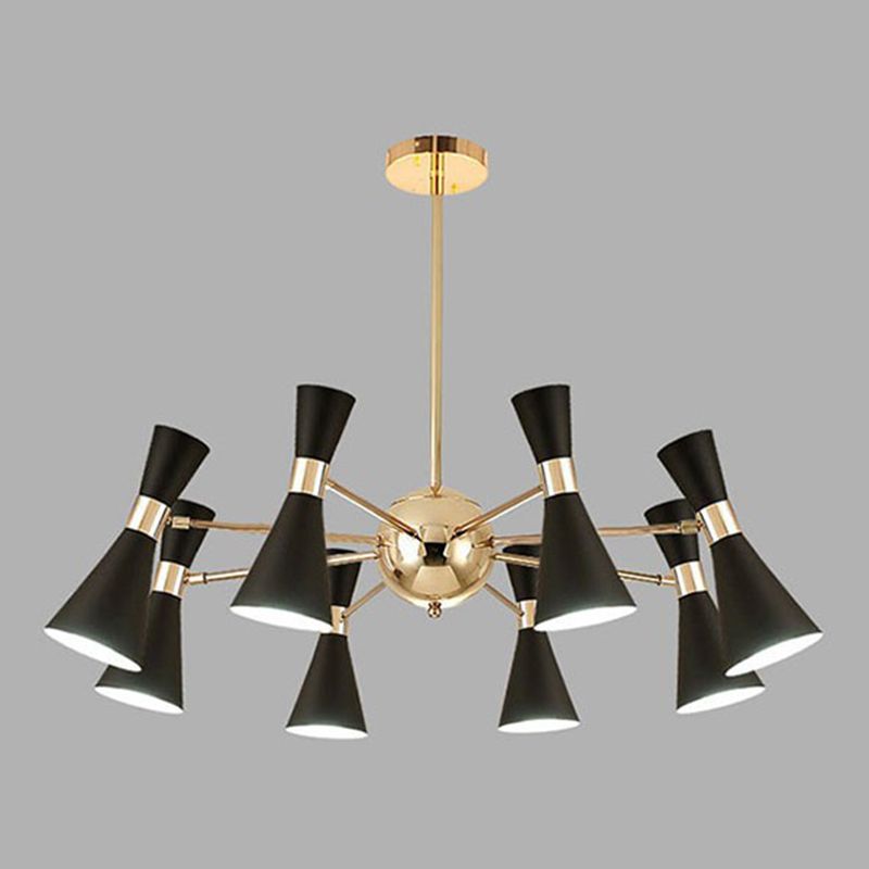 Postmodern Style Metal Pendant Light Living Room Multi-Light Chandelier