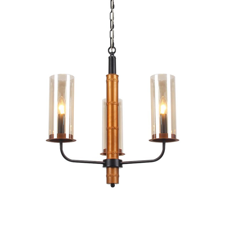 Lampadella tubolare di vetro grigio illuminazione modernista 3/5/6 luci soggiorno kit lampada a sospensione in oro e nero