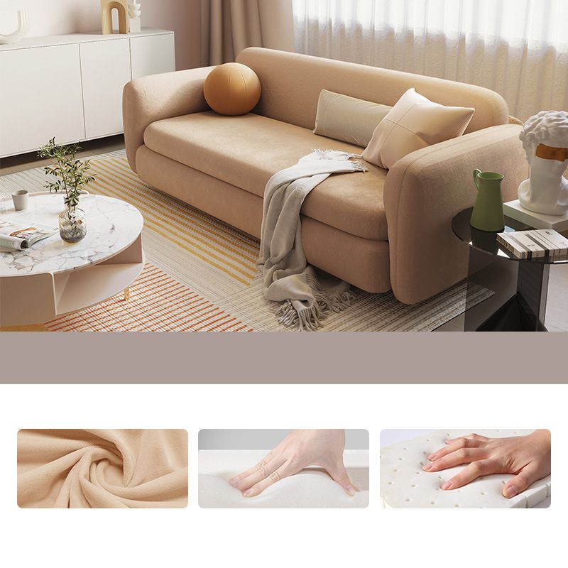 Slipcovered Sofa Bed with Square Arm and Cushios Back,37.40" W