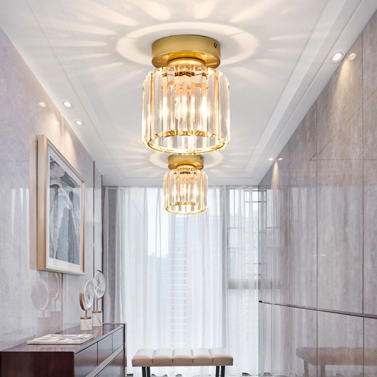 Nordic Ceiling Light Crystal Flush Mount Light Fixture for Bedroom