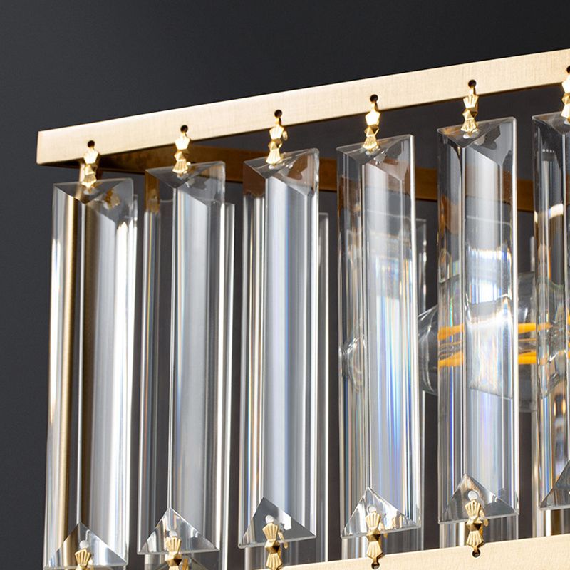 Copper Gold Ceiling Light in Colonical Luxury Style Crystal Star Ceiling Fixture for Bedroom