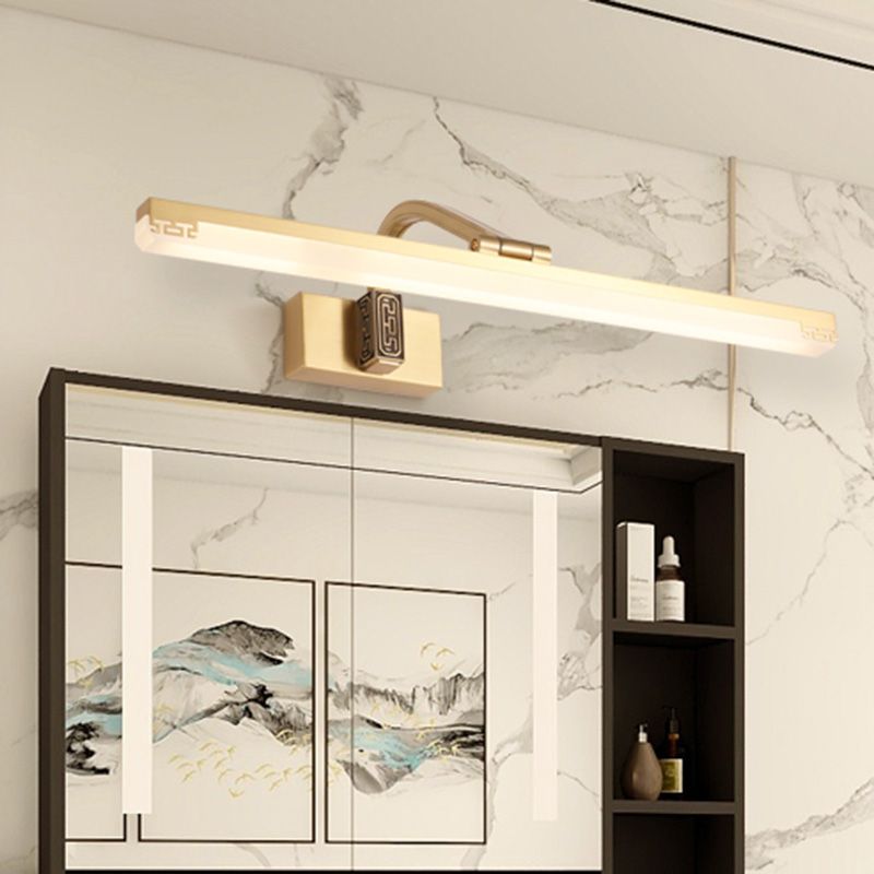 Contemporary Minimalist Vanity Light Fixtures with Glass Shade for Bathroom Washing Room