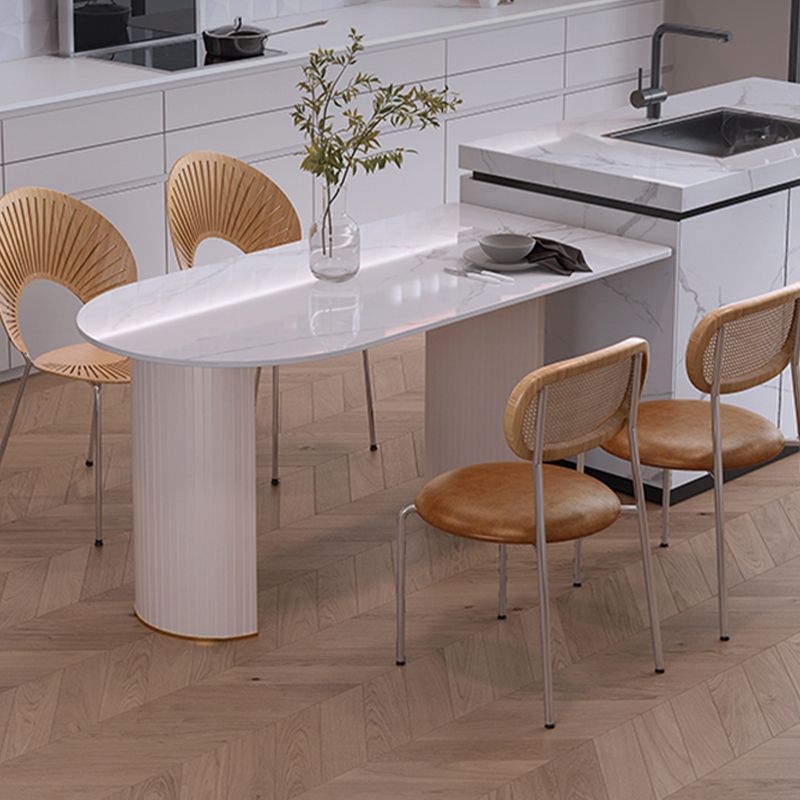 Sintered Stone Esstisch Luxus Doppelpodestisch für Esszimmer