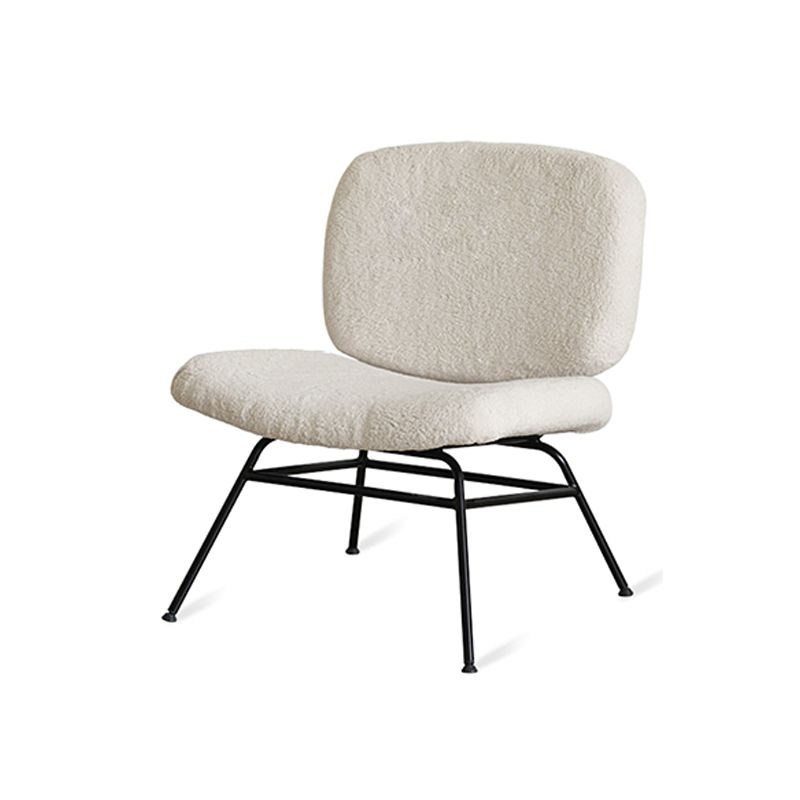 Armless Fixed Back Lounge Chair Modern Slipper Accent Chair for Living Room