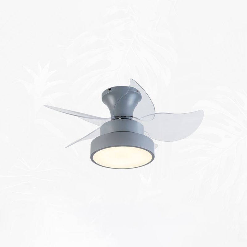 1 Light Ceiling Fan Light Modern Style Metal Ceiling Fan Lighting for Dining Room