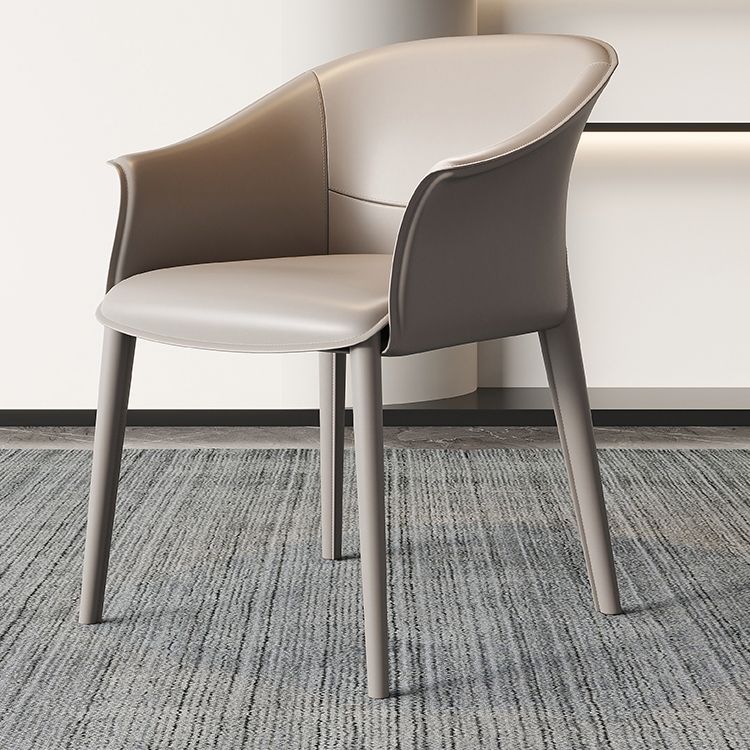 Contemporary Metal Dining Room Chair Leather Dining Chairs for Home Use