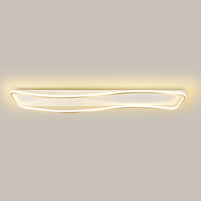 Modern Linear Ceiling Light Simple LED Ceiling Mount Lamp for Living Room Bedroom
