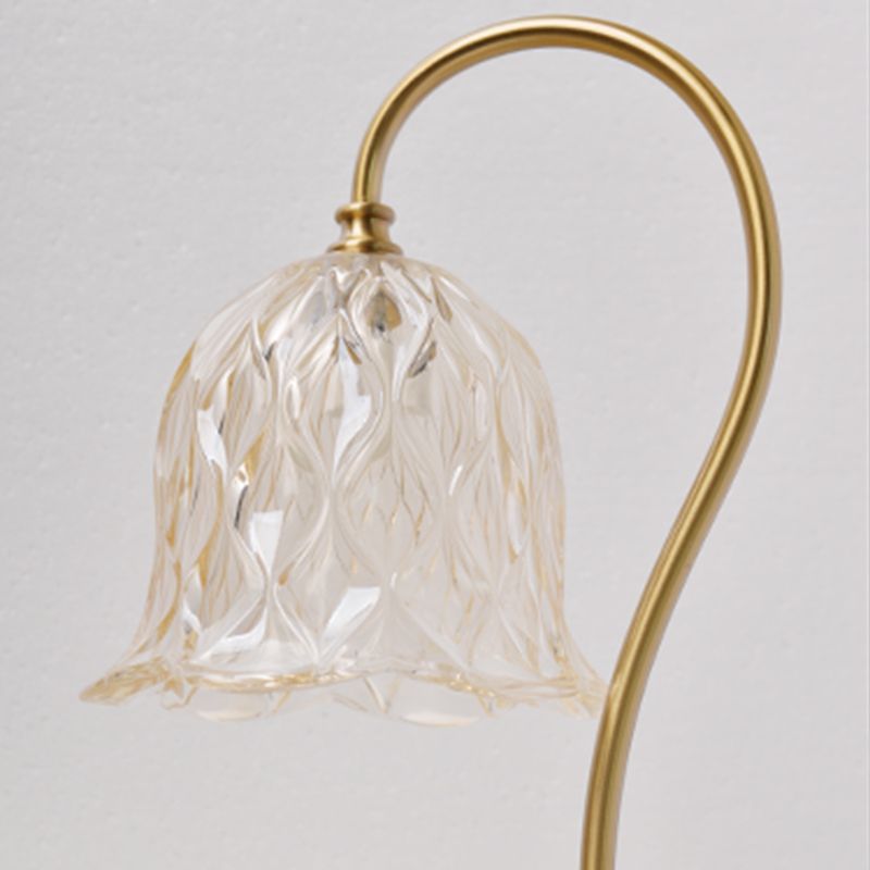 Modern Minimalist Style Dome Nightstand Lamp Glass 1 Light Table Light for Living Room