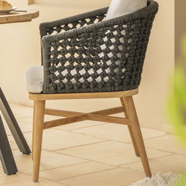 Boho Style 1/3/7 Pieces Dining Set Wood Dining Table Set for Outdoor