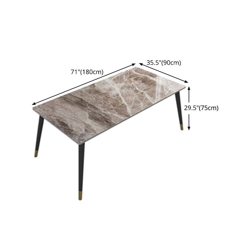 1/2/5/7 Pieces Modern Dining Set Sintered Stone Dinette Table Set with Chairs