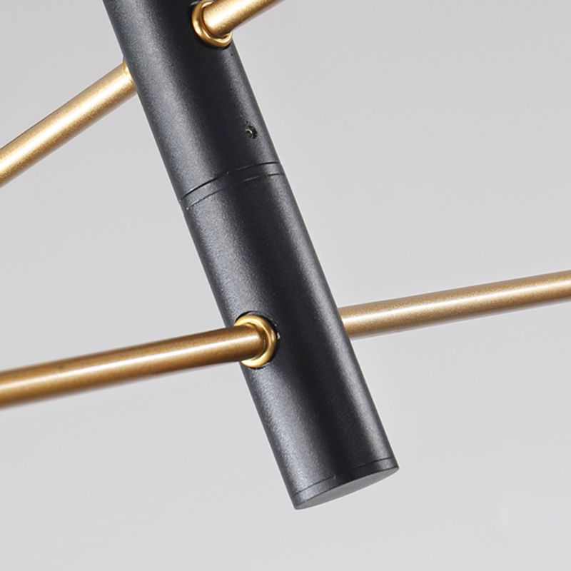 Sala da pranzo a sospensione Luce a sospensione semplice il lampadario nero apparecchiatura illuminazione con tonalità in metallo cono