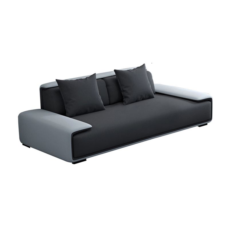 Armless Sofa 35.43" D x 27.55" H Standard Sofa with Pillow for Living Room