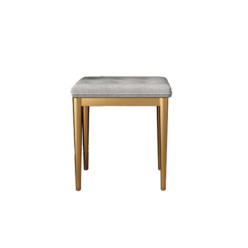 3-Drawer Glass Vanity Table with Stool Glam 26.4" W Dressing Table