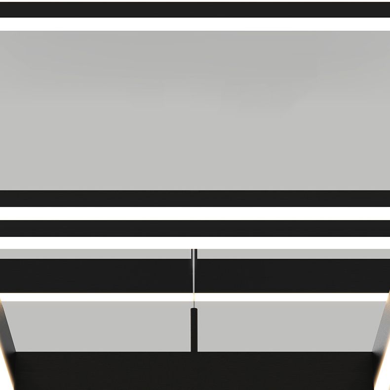 Luces de lámpara de araña de forma cuadrada de metal moderno 2 accesorios de iluminación de lámpara de luz