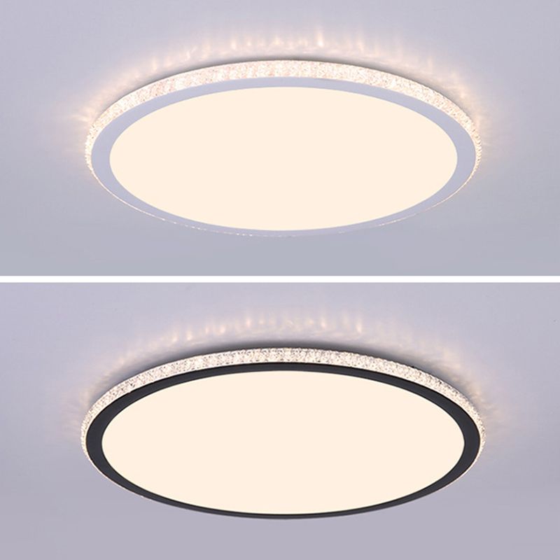 Eenvoudige Disk Shaped Flushmount Verlichting Acryl Slaapkamer Oppervlak Gemonteerd LED Plafond Licht