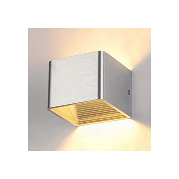 Cube Schattenleuchten Lichtminimalismus Aluminium warm/weiße Beleuchtung LED LED LEDIGKEIT