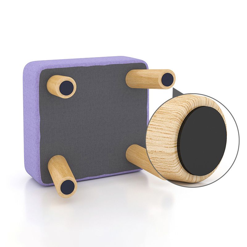 Purple Modern Standard Water Resistant Square Standard for Living Room