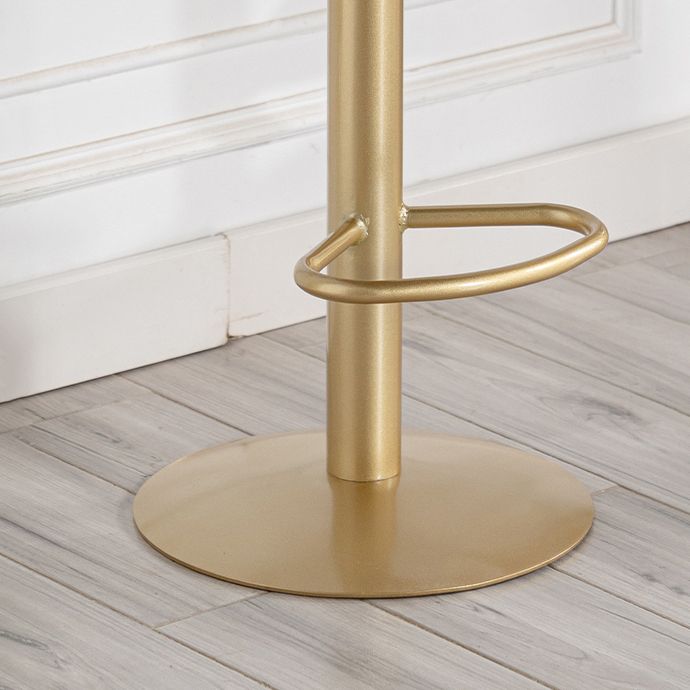 Glam Bar Stool and Table Set 1/2/3 Pcs Sintered Stone Bar Table with Adjustable Bar Stool