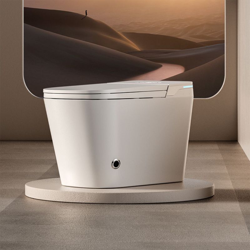 Contemporary Elongated Heated Seat Temperature Control Smart Toilet