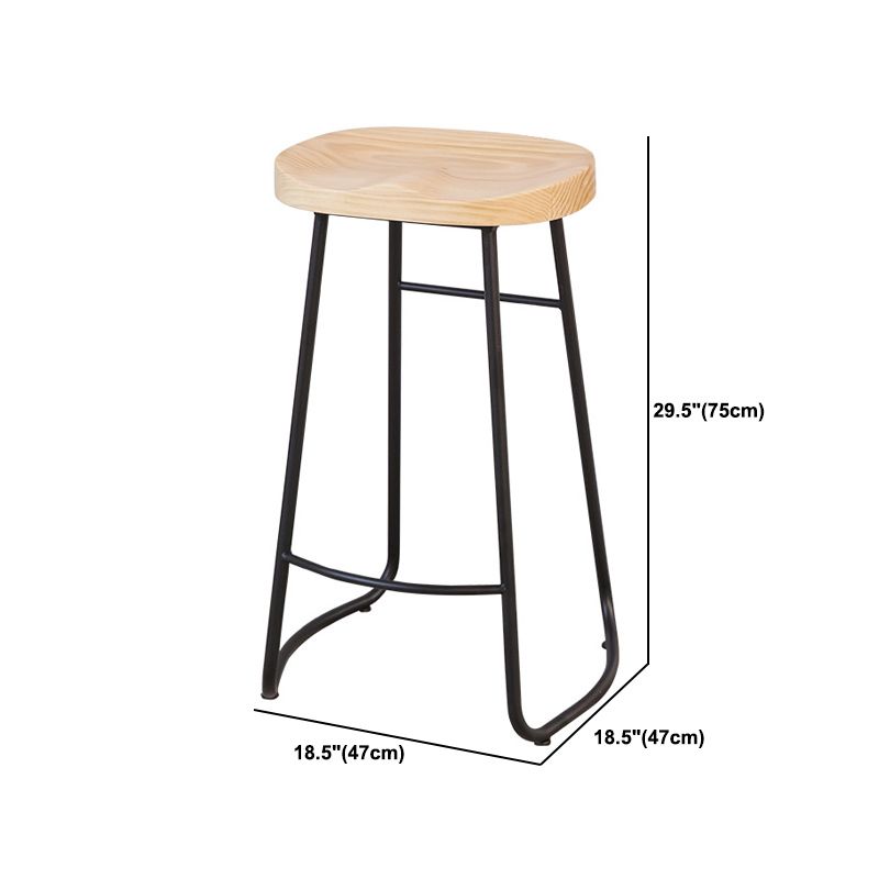 Industrial Rectangle Solid Wood Bar Table Set 1/5/9 Pieces Counter Table with Stools