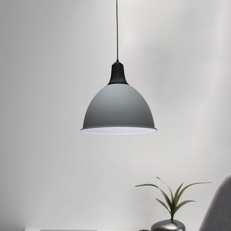 Contemporary Style Dome Pendant Light Kit Metal Dinning Room Hanging Pendant Lamp