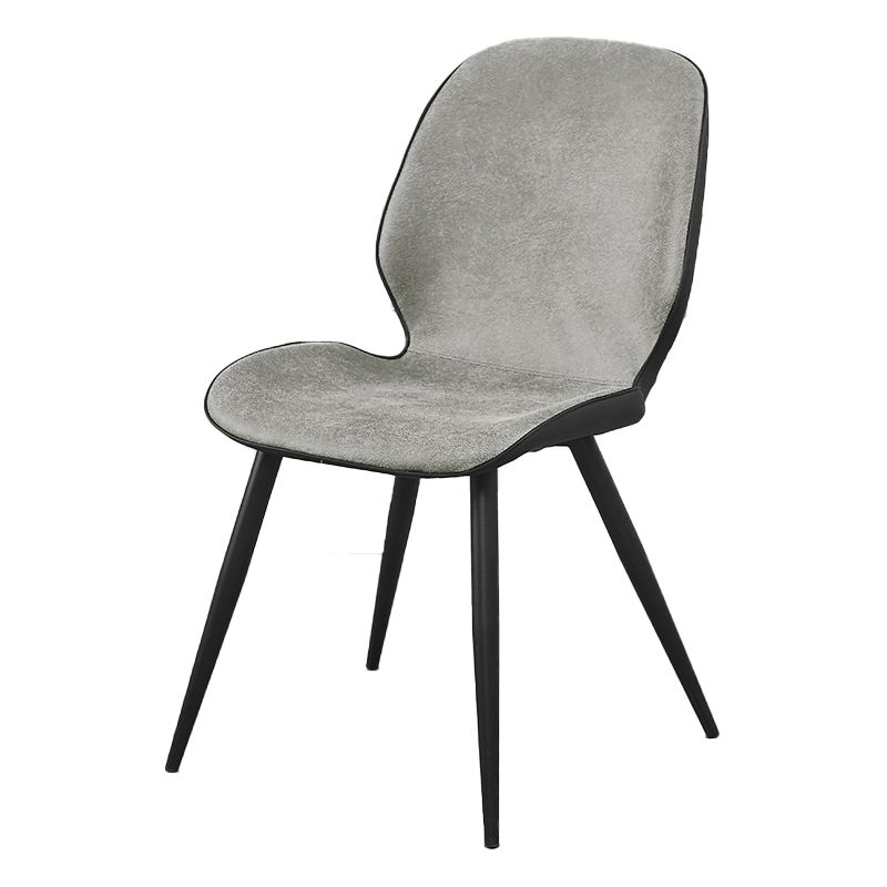 Silla de comedor de metal moderno Silla lateral con respaldo para uso en restaurantes