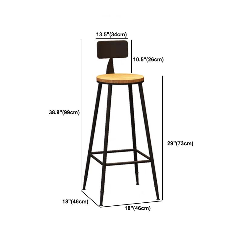 Industrial Rectangular Bar Table Set 1/5 Pieces Wooden Counter Table with High Stools