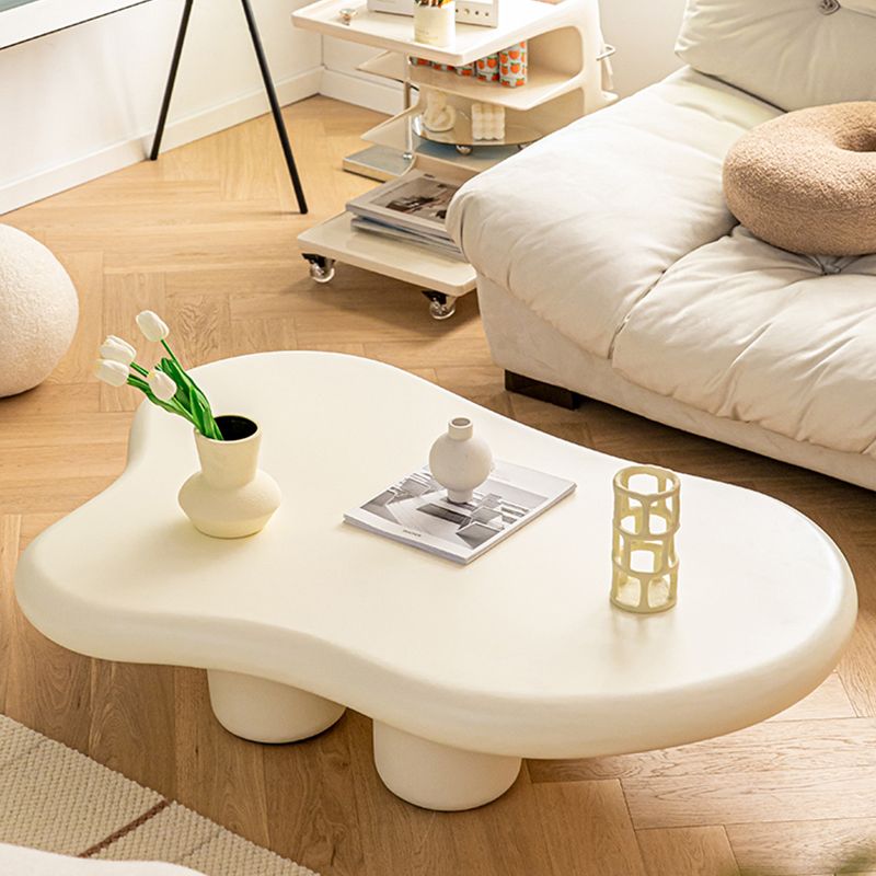 Scandinavian Wooden Coffee Table Set Free Form 3 Legs Coffee Table for Bedroom